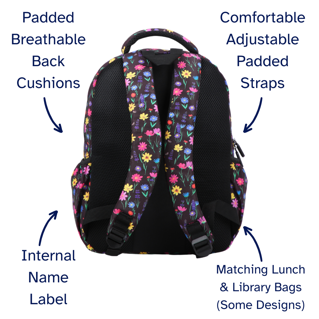 durable YKK zips and reinforced handle, waterproof kids backpack