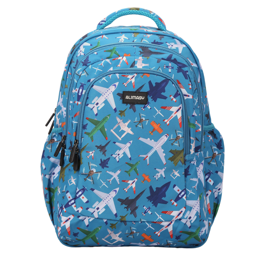 Planes & Aircraft Large Kids Backpack Spacious High Quality Schoolbag