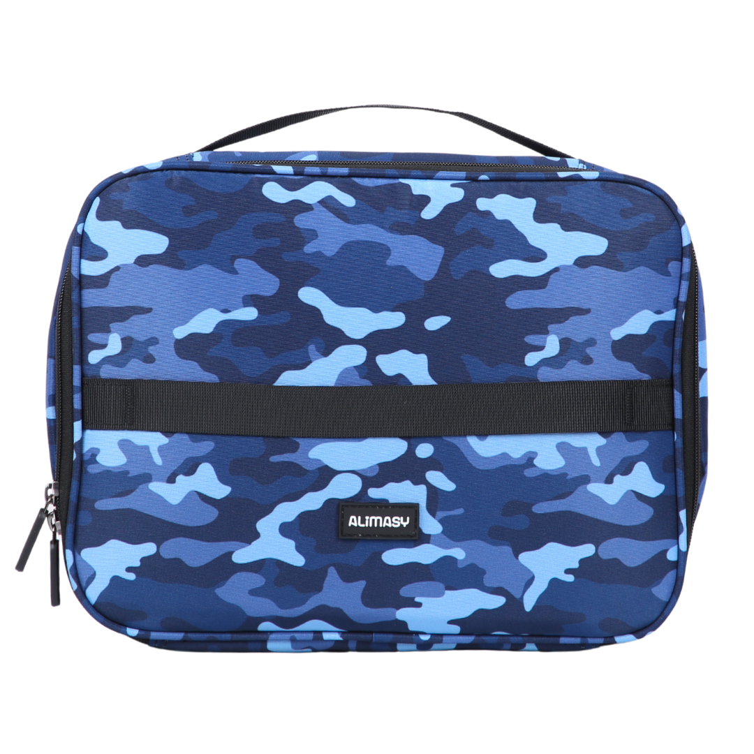 Insulated Lunch Bag Blue Camouflage