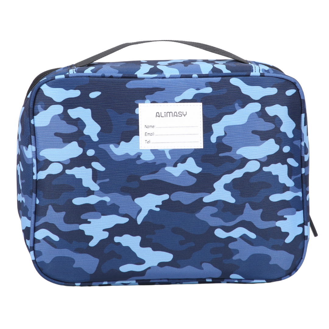 Insulated Lunch Bag Blue Camouflage
