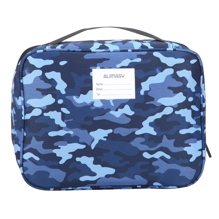 Insulated Lunch Bag Blue Camouflage