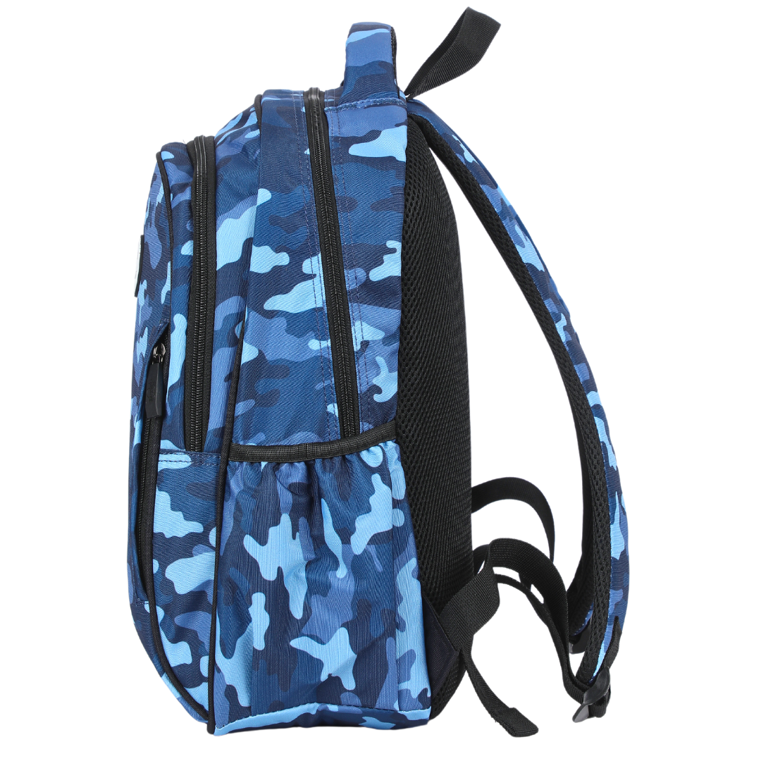 Blue Camouflage Midsize Kids Backpack
