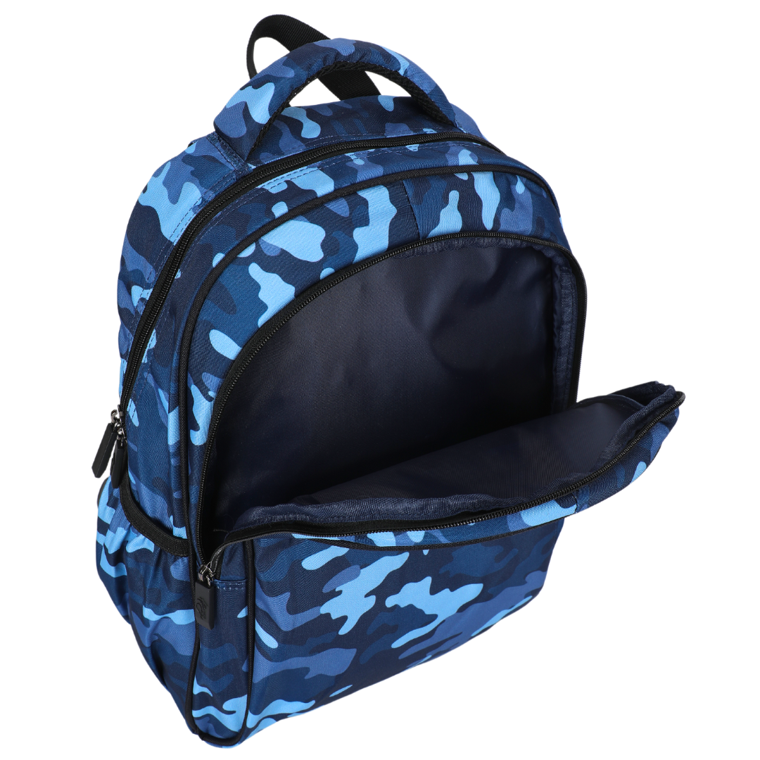 Blue Camouflage Midsize Kids Backpack