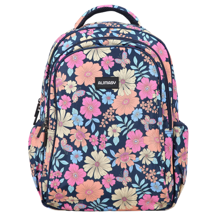 Boho Flowers & Butterflies Midsize Kids Backpack:PRE ORDER & SAVE: SHIPPING APPROX.25TH NOV