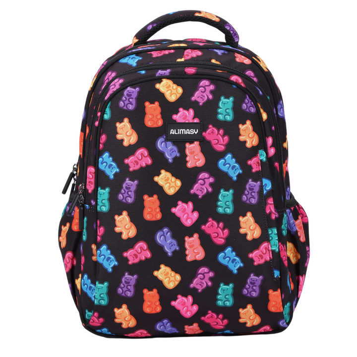 Candy Bears Midsize Kids Backpack front view lightweight waterproof preschool and primary school bag Australia NZ
