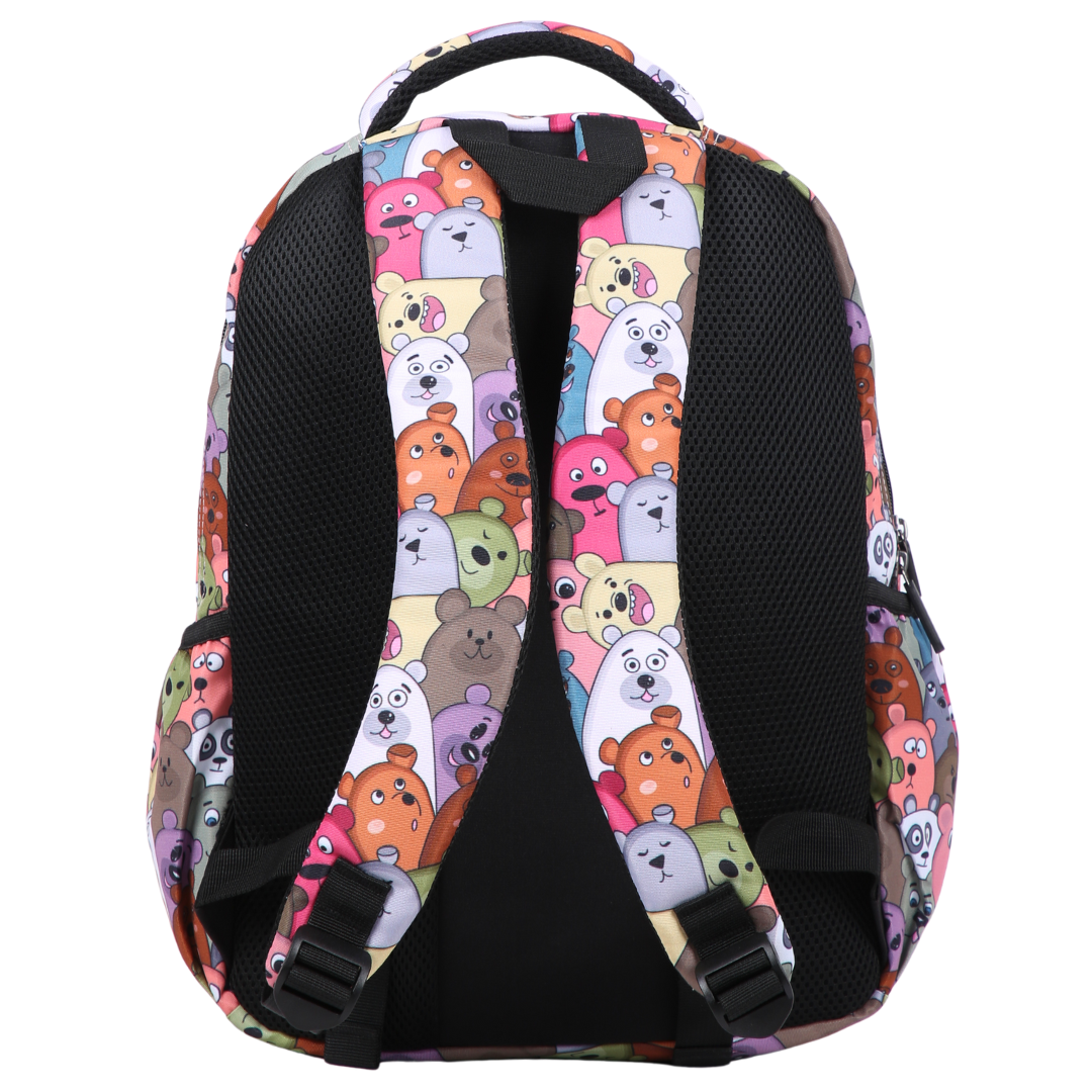 ergonomic padded straps and back, comfortable waterproof kids school bag