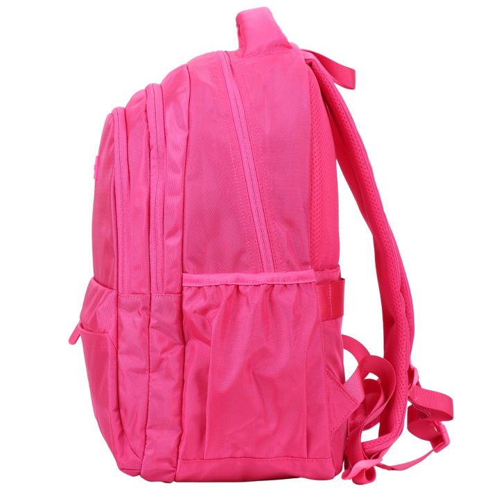 Pink large 900d quality backpack for teens and women with luggage strap and chest strap