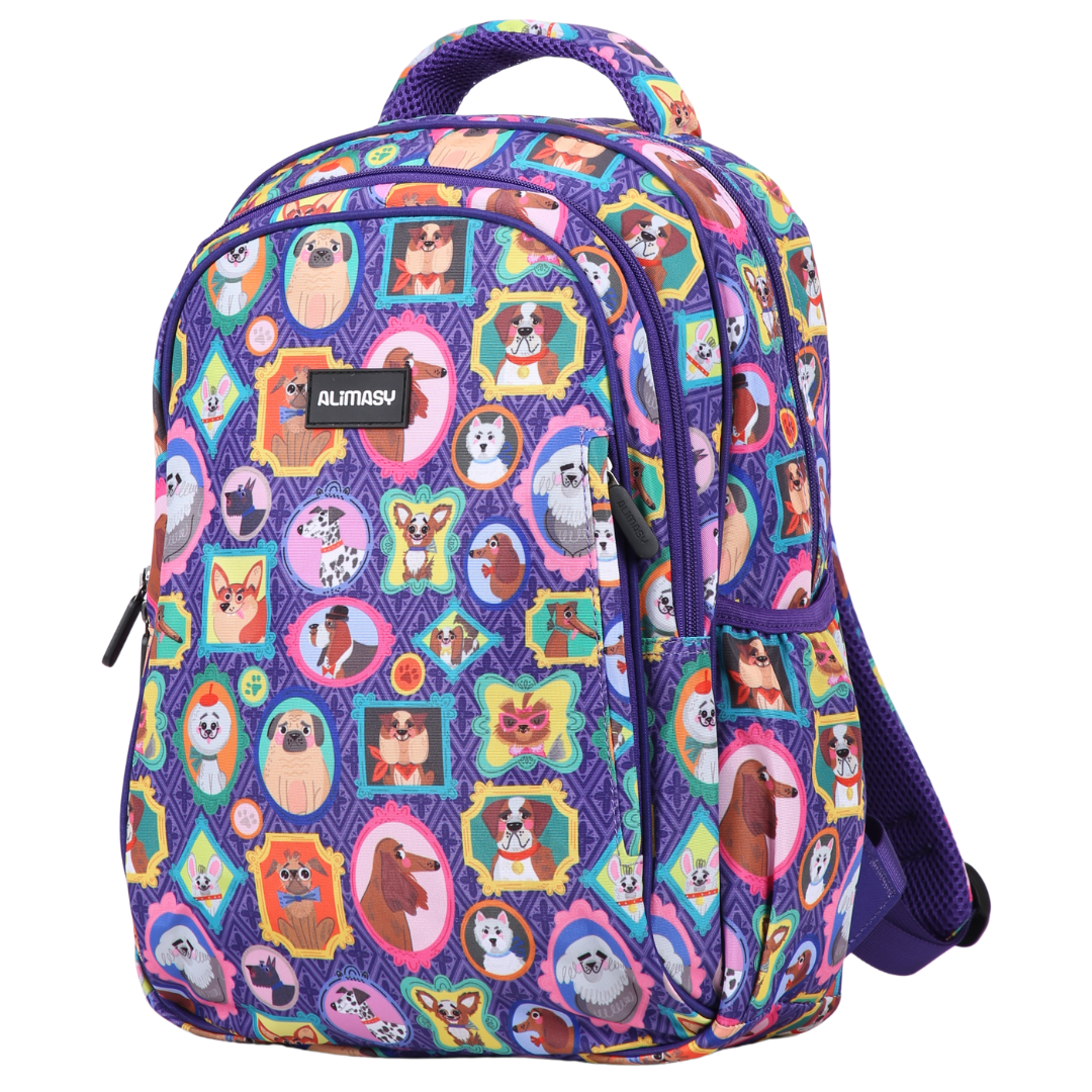 Dog Portraits Midsize Kids Backpack:PRE ORDER & SAVE: SHIPPING APPROX.25TH NOV