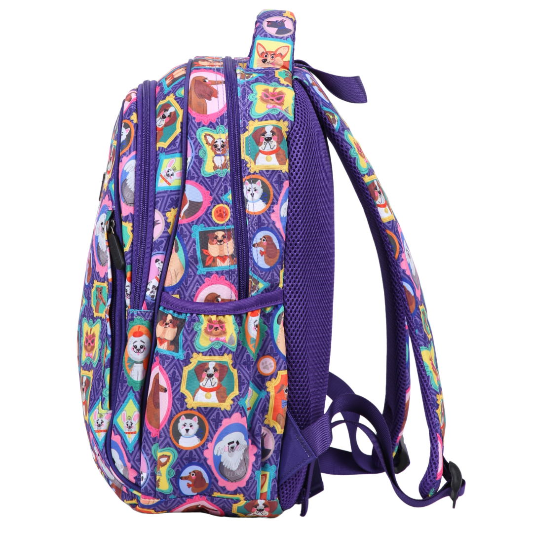 Dog Portraits Midsize Kids Backpack:PRE ORDER & SAVE: SHIPPING APPROX.25TH NOV