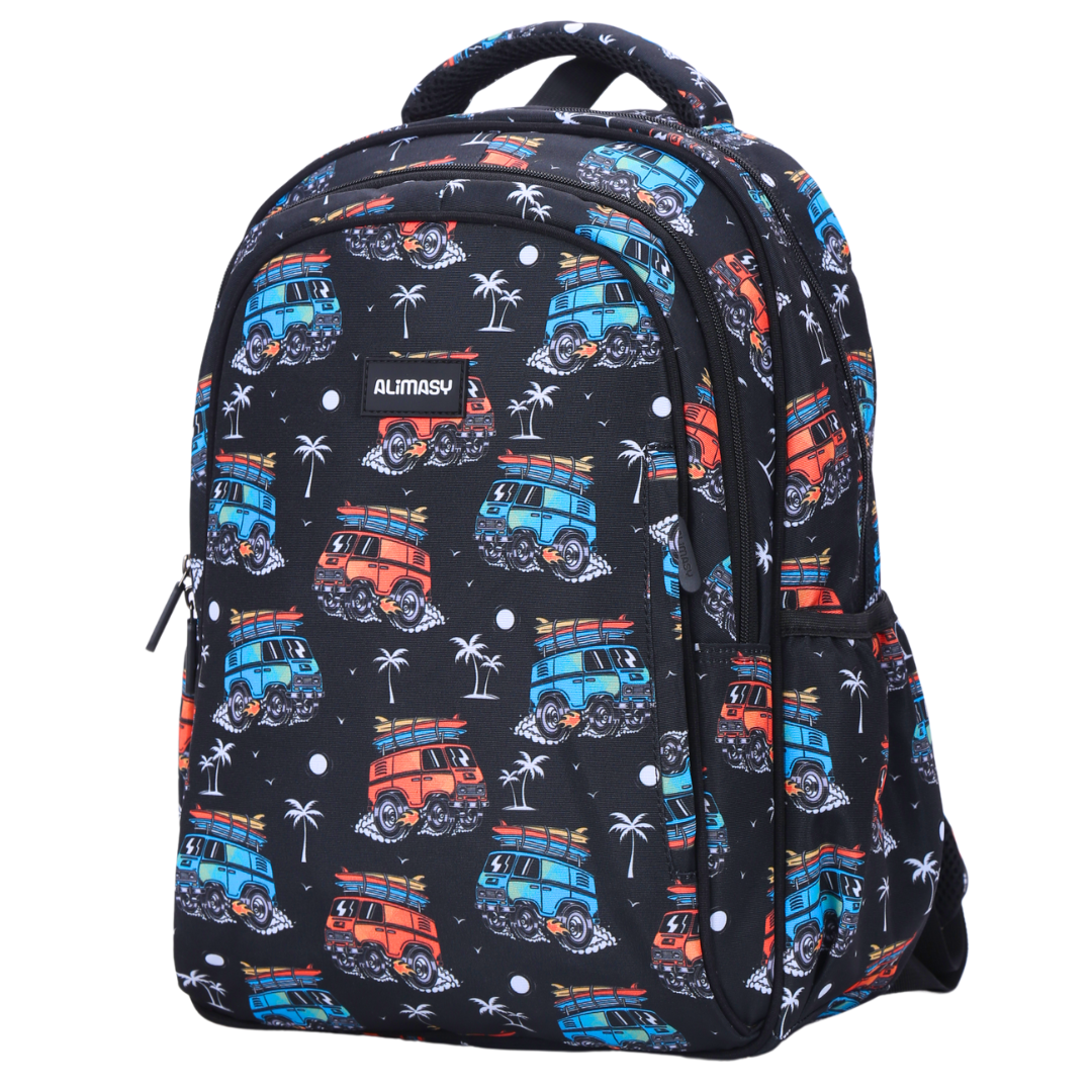 Surf Kombi Midsize Kids Backpack front view lightweight waterproof preschool and primary school bag Australia NZ