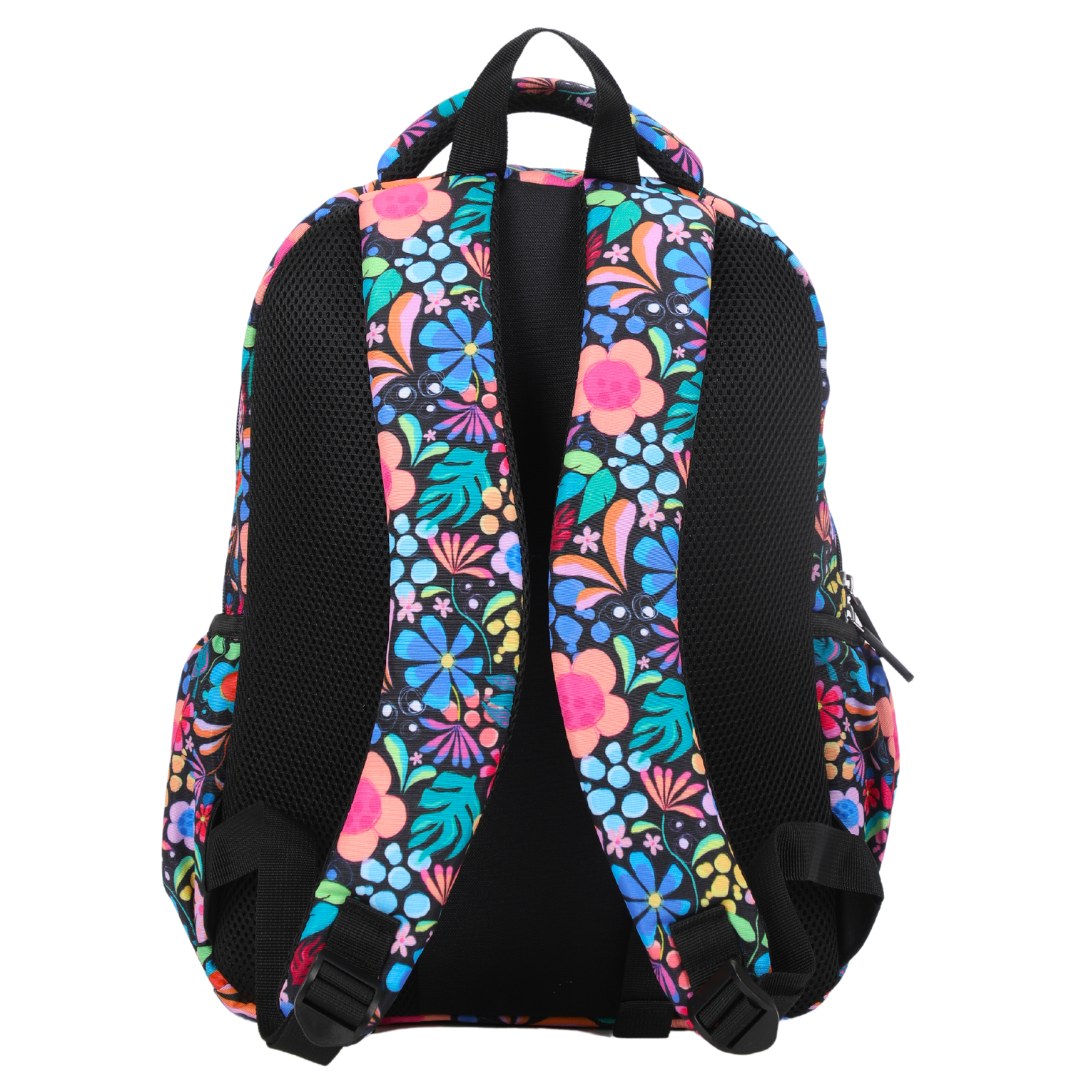 Wonderland Midsize Kids Backpack back view ergonomic padded straps and back, comfortable waterproof kids school bag