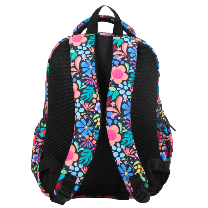 Wonderland Midsize Kids Backpack back view ergonomic padded straps and back, comfortable waterproof kids school bag