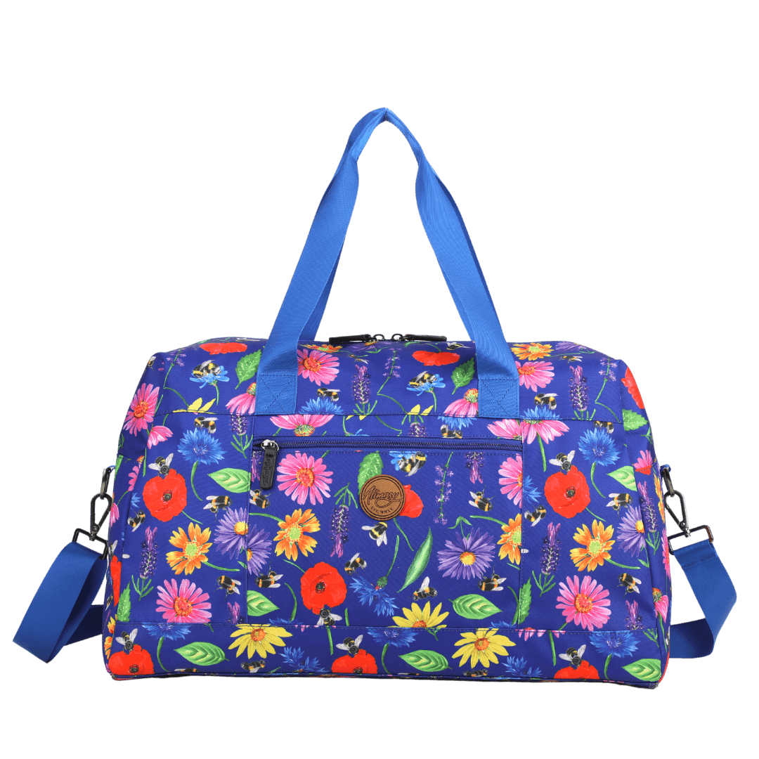 Bees & Wildflowers Duffle Overnight Bag - Alimasy