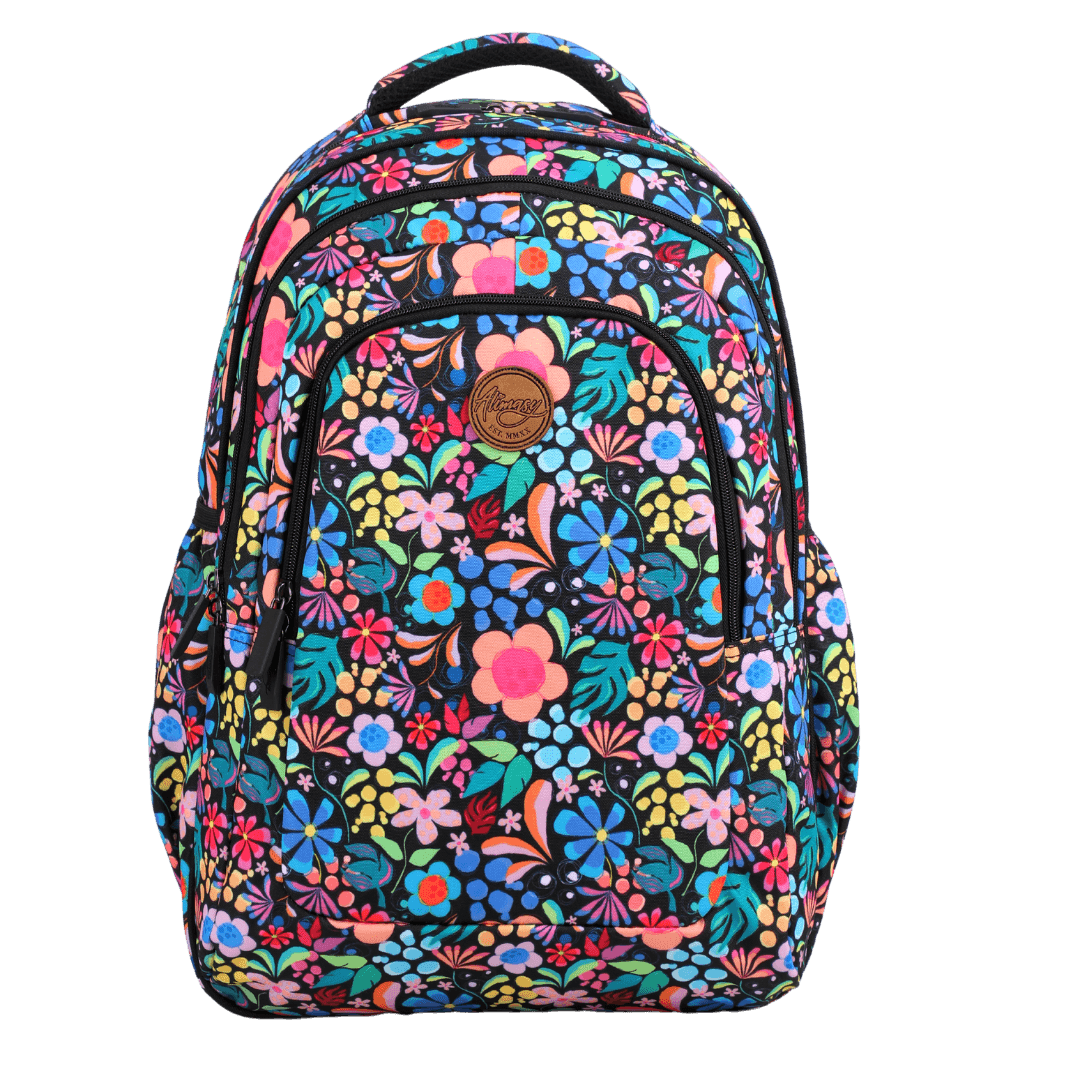 Wonderland Large Kids Backpack - Kasey Rainbow design school bag – Alimasy