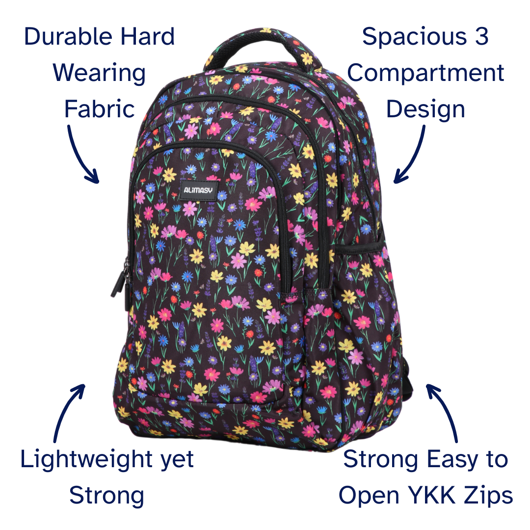 Wildflower Meadow Large School Backpack