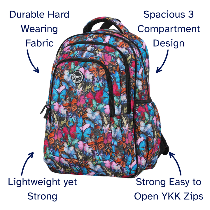 The Monarchy Large School Backpack