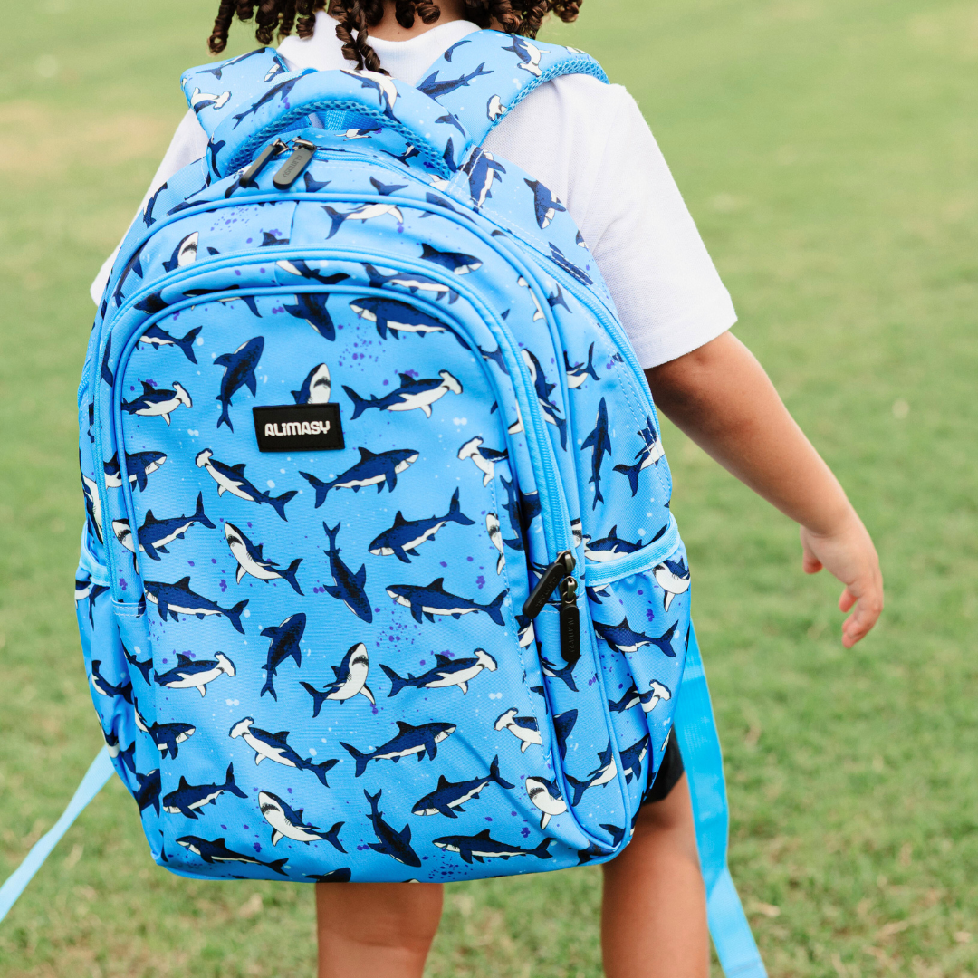 Sharks Midsize Kids Backpack Waterproof Kids School Backpack