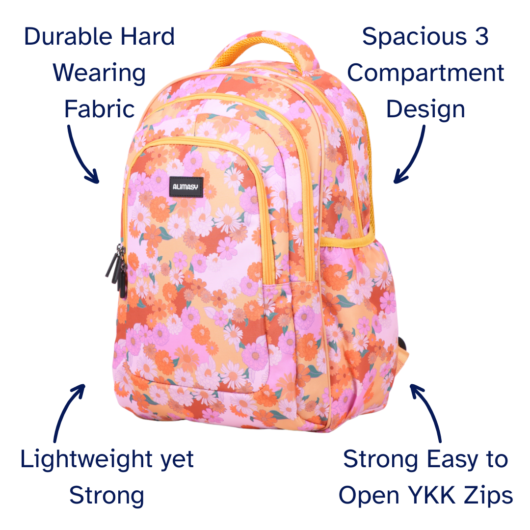 Mellow Yellow Large School Backpack