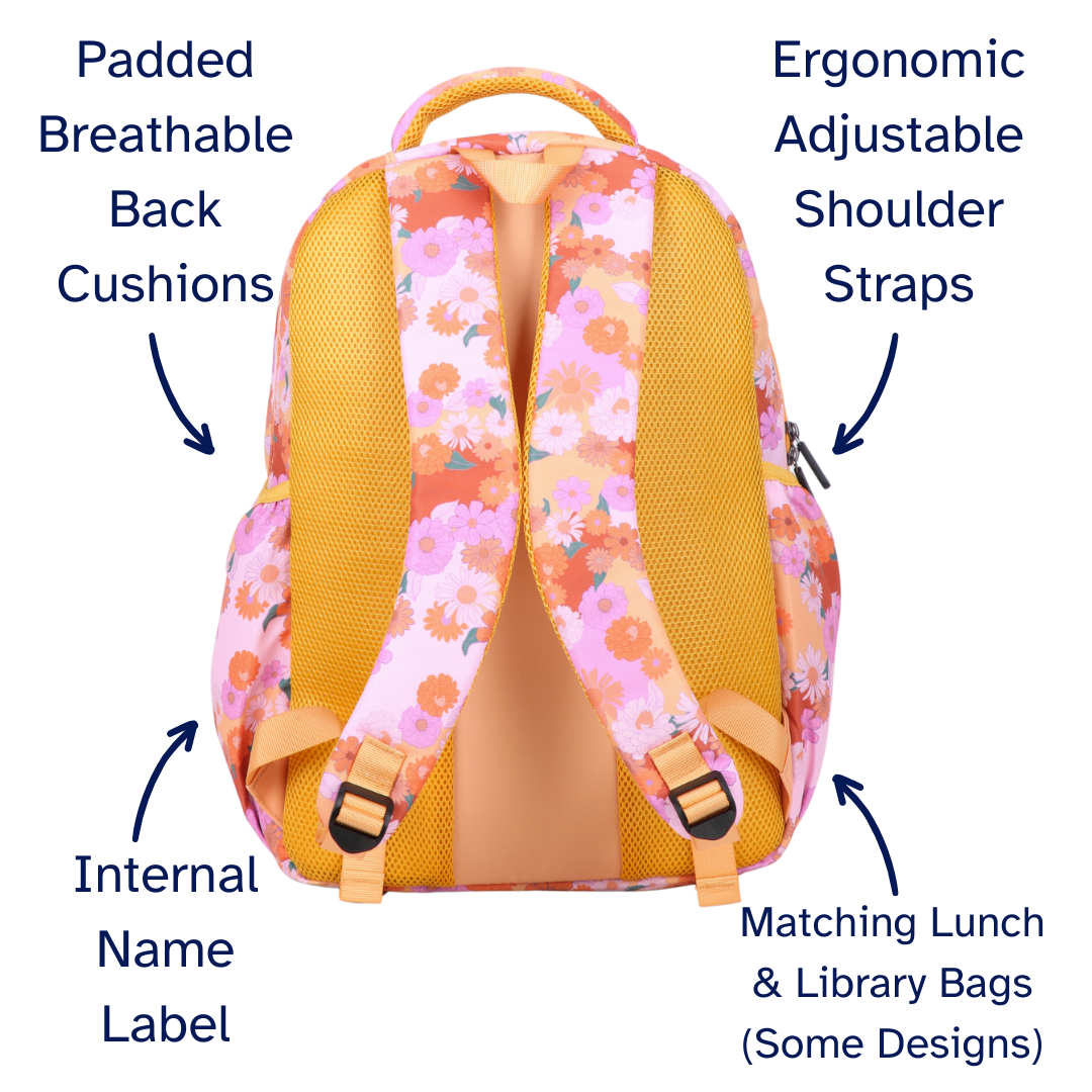 Mellow Yellow Large School Backpack