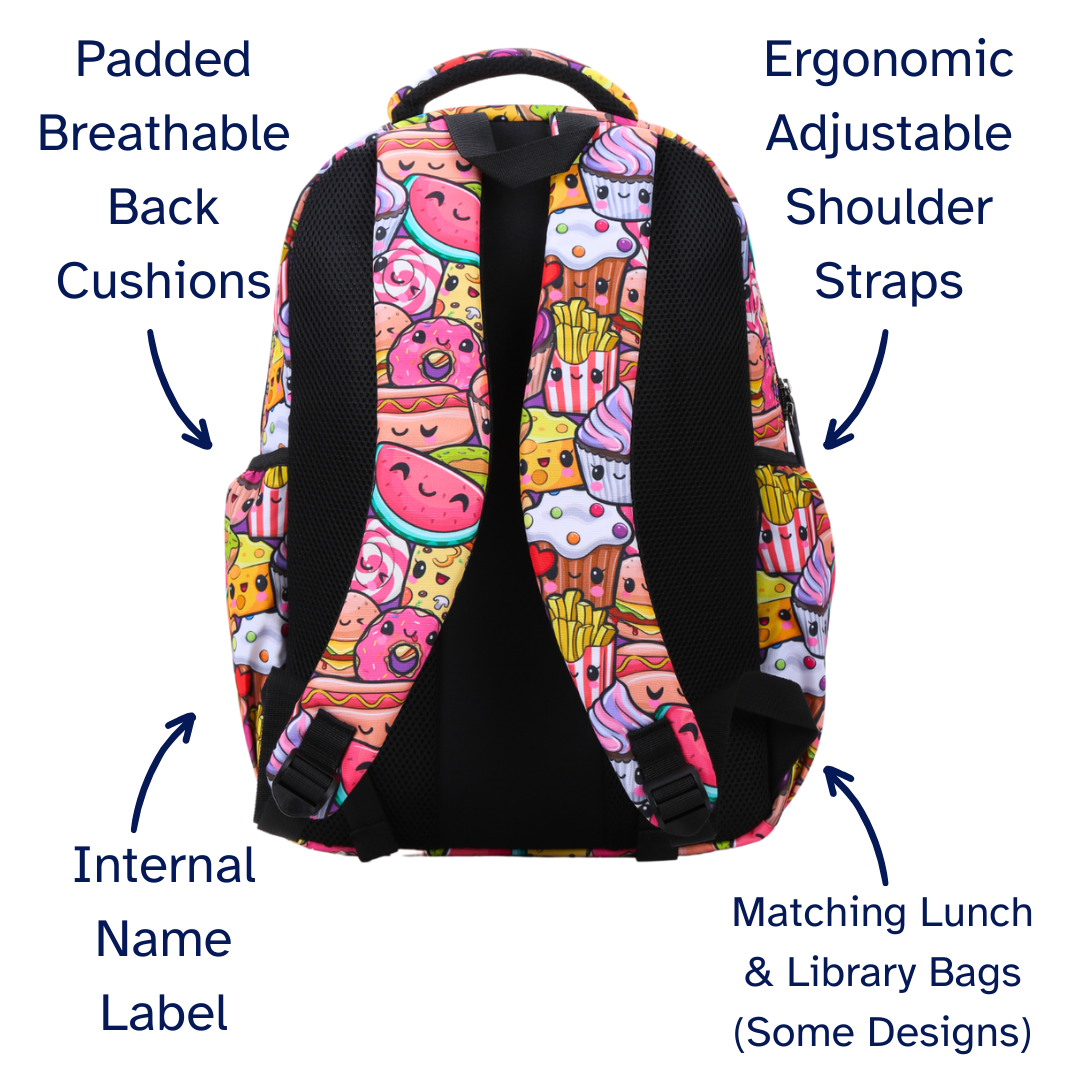Cute Treats Large School Backpack