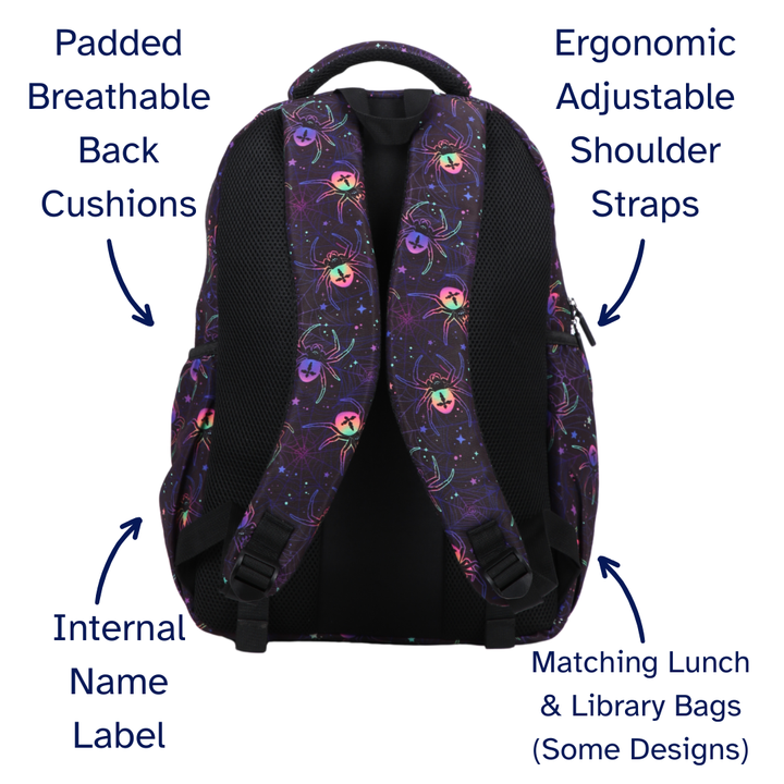 Spiders Large School Backpack