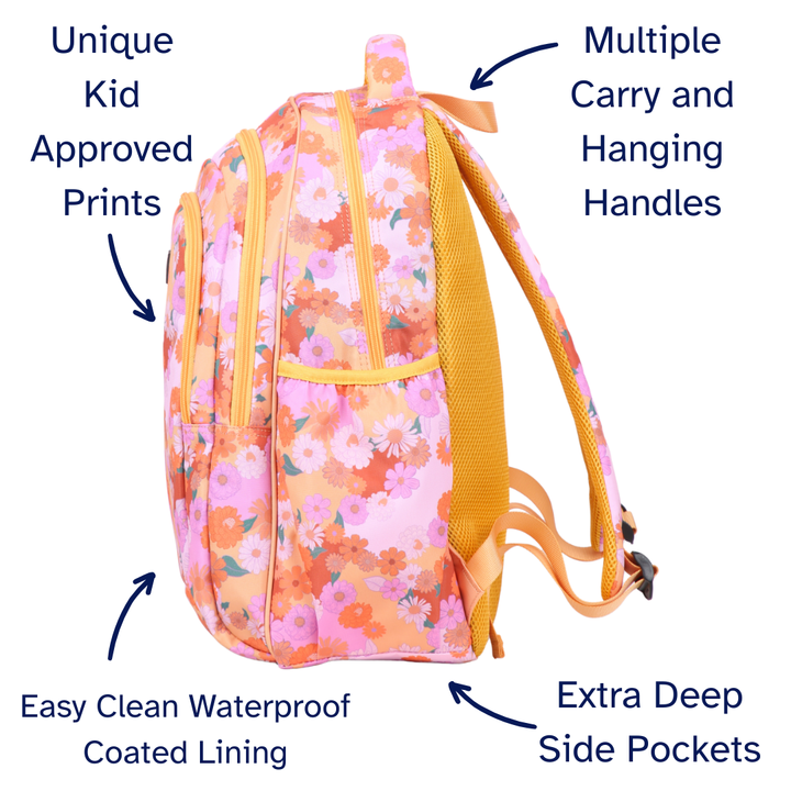 Mellow Yellow Large School Backpack