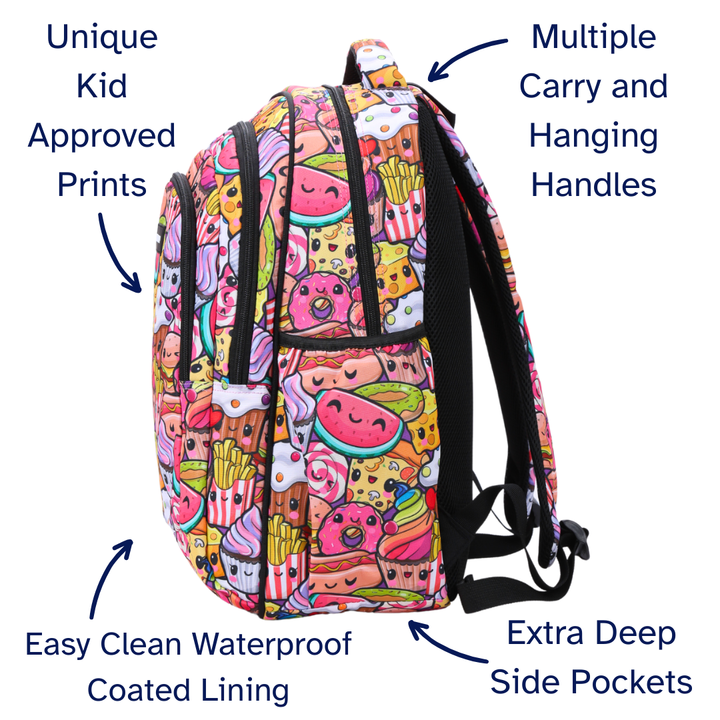 Cute Treats Large School Backpack