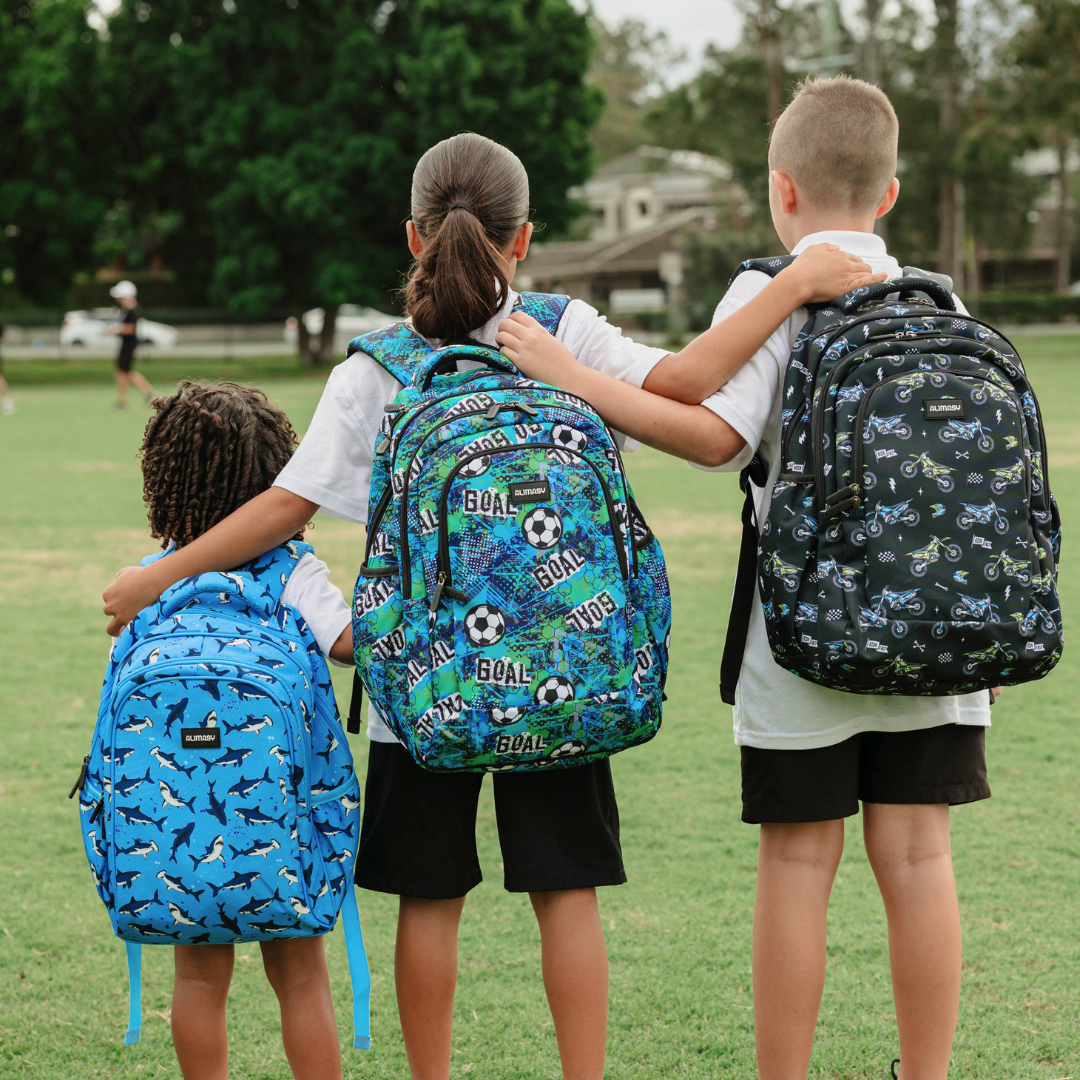 Side Ho Football Large Kids Backpack - Waterproof School bag – Alimasy