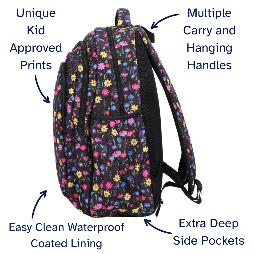 Wildflower Meadow Large School Backpack
