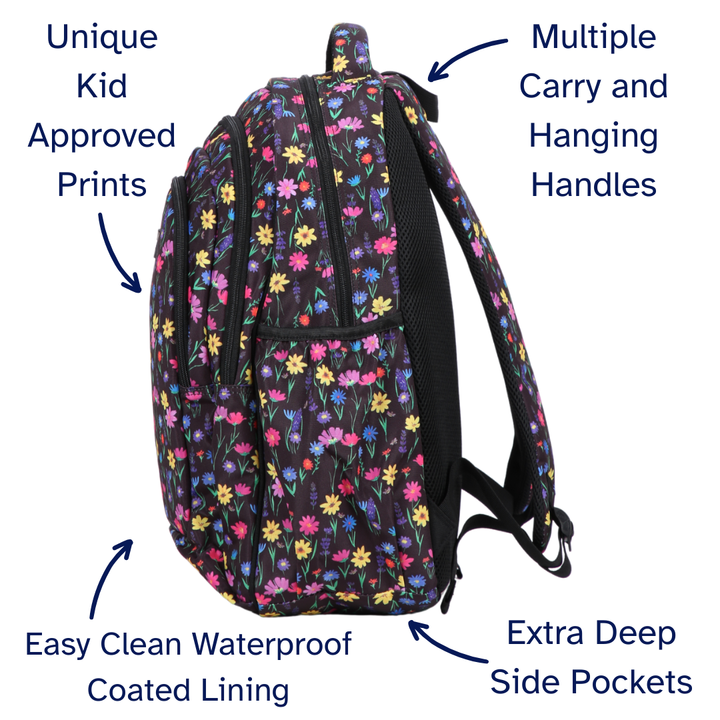 Wildflower Meadow Large School Backpack