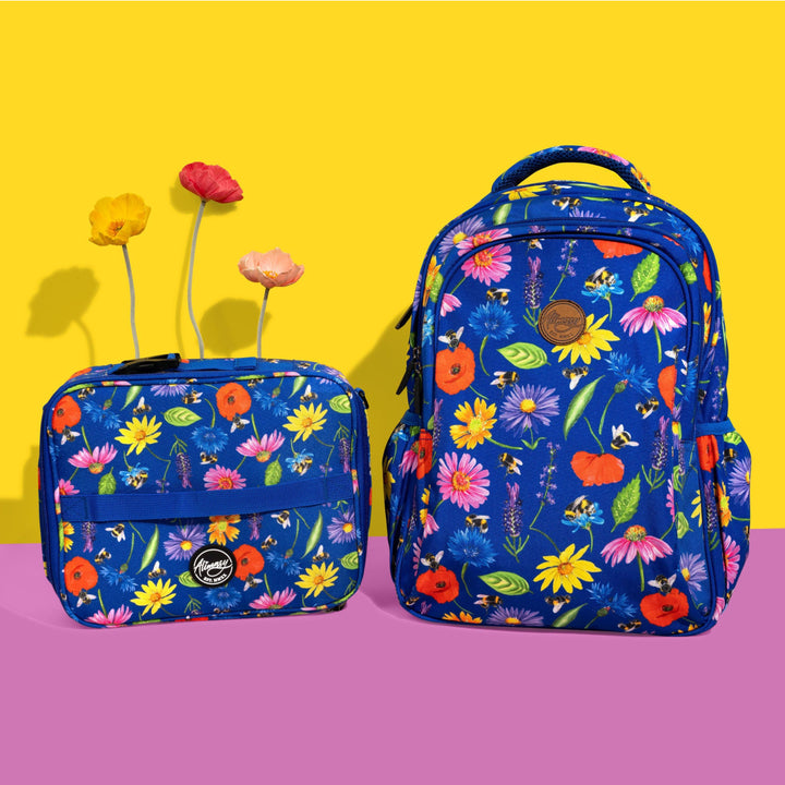 Bees & Wildflowers Midsize Kids Backpack - Alimasy