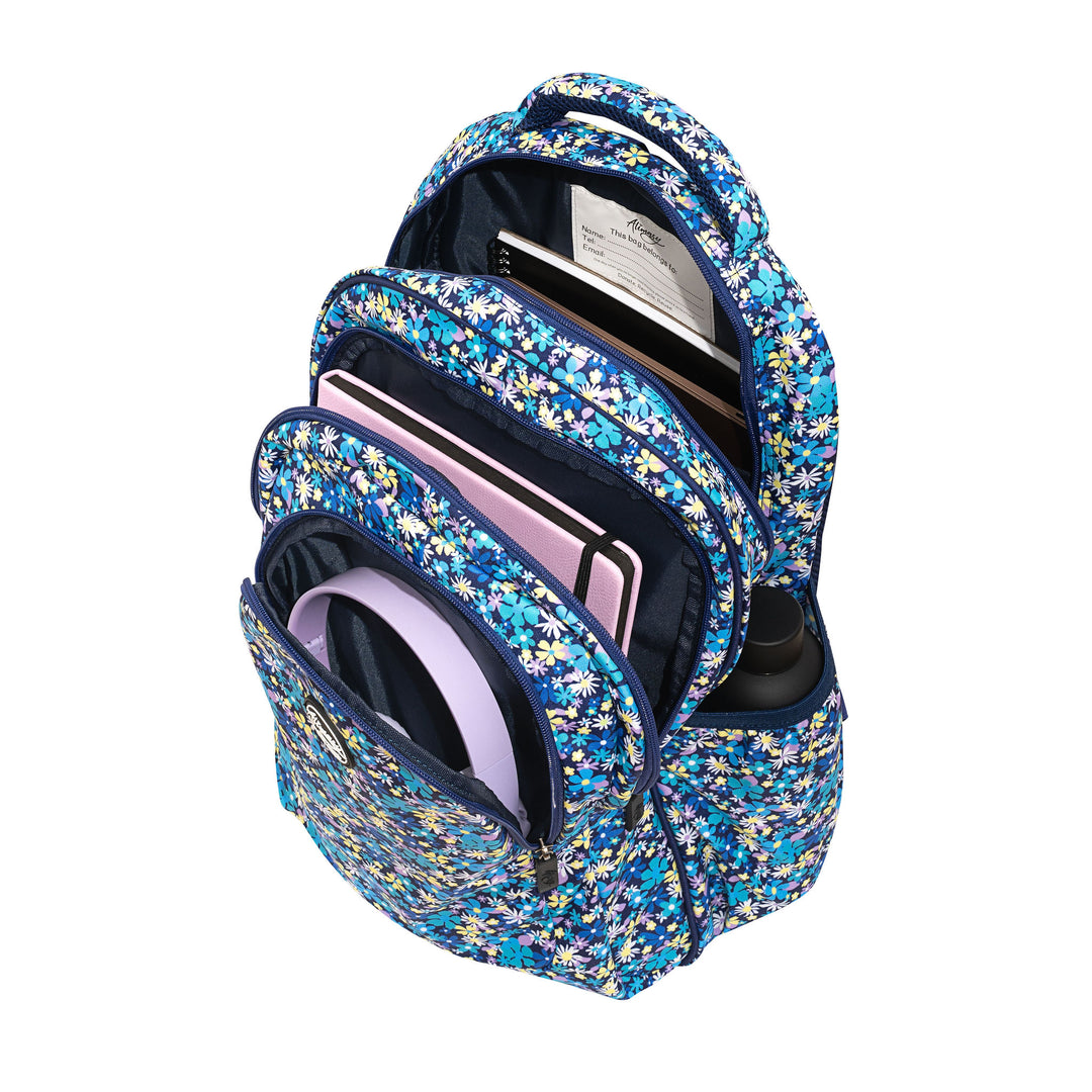 Ditsy Daisy Large Kids Backpack - Floral High Quality School bag – Alimasy
