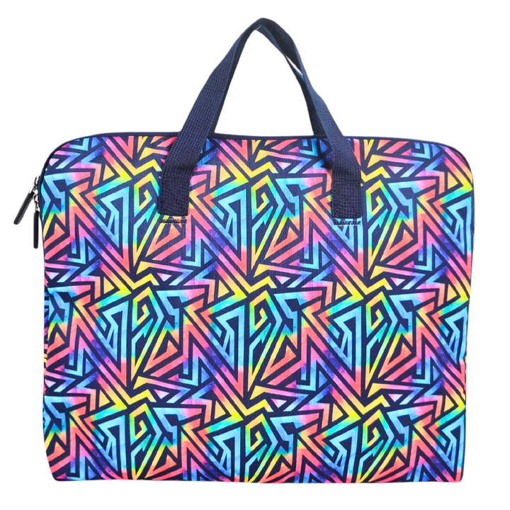 Library Bag 600D Abstract Geometric