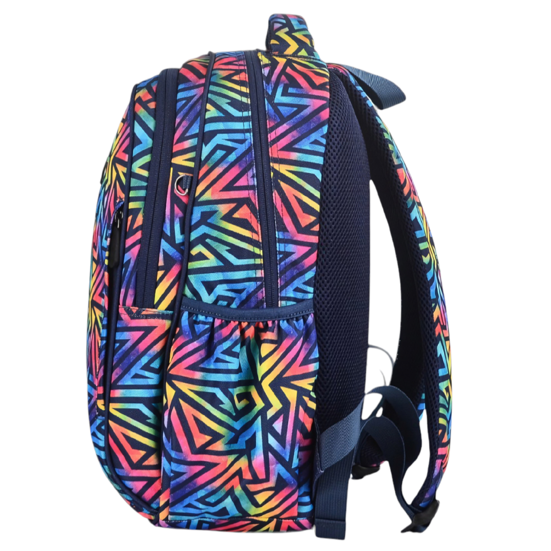 Midsize Kids Backpack 900D Abstract Geometric