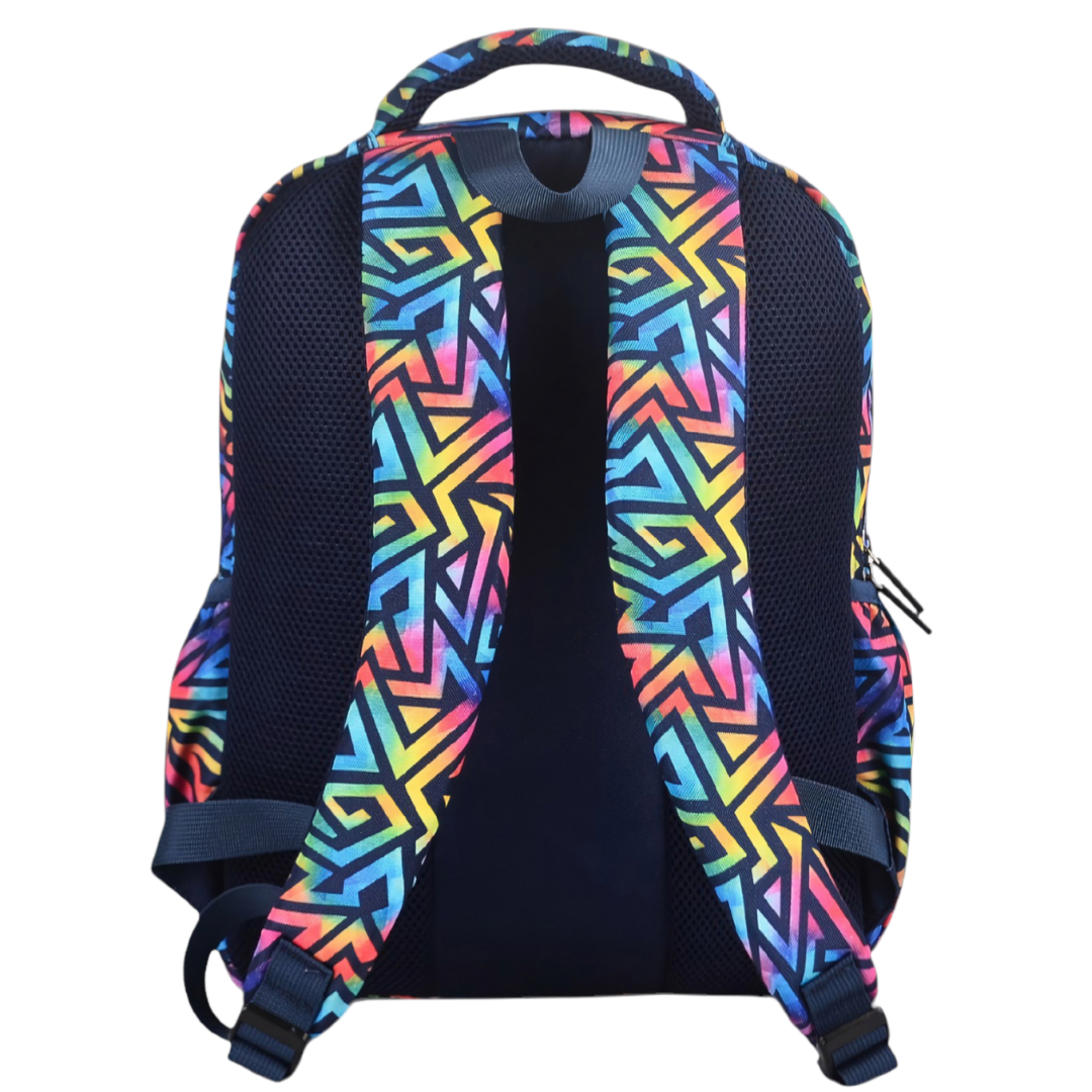 Midsize Kids Backpack 900D Abstract Geometric