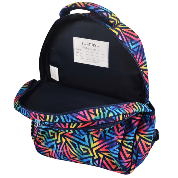 Midsize Kids Backpack 900D Abstract Geometric