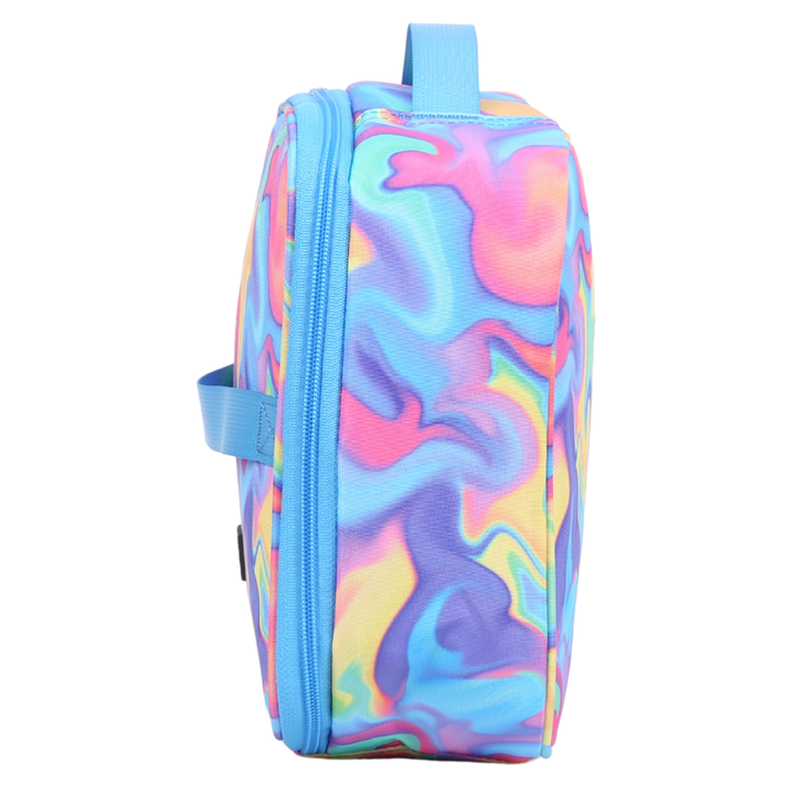 断熱ランチバッグ ネオンウェーブ抽象柄