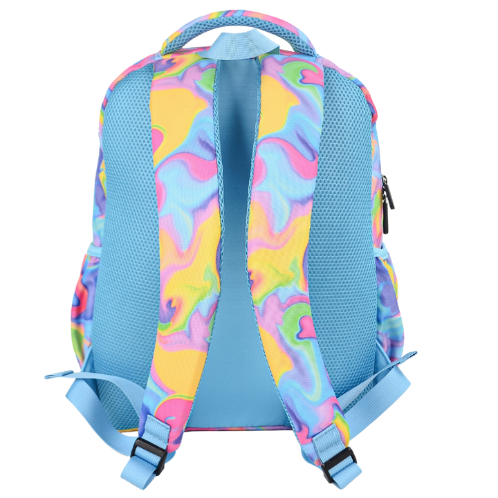 Midsize Kids Backpack 900D Abstract Neon Waves