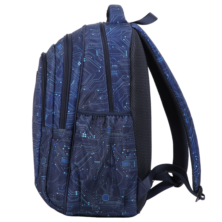 Blue Ai Circuit Large Backpack