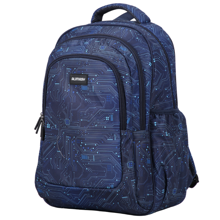 Blue Ai Circuit Large Backpack