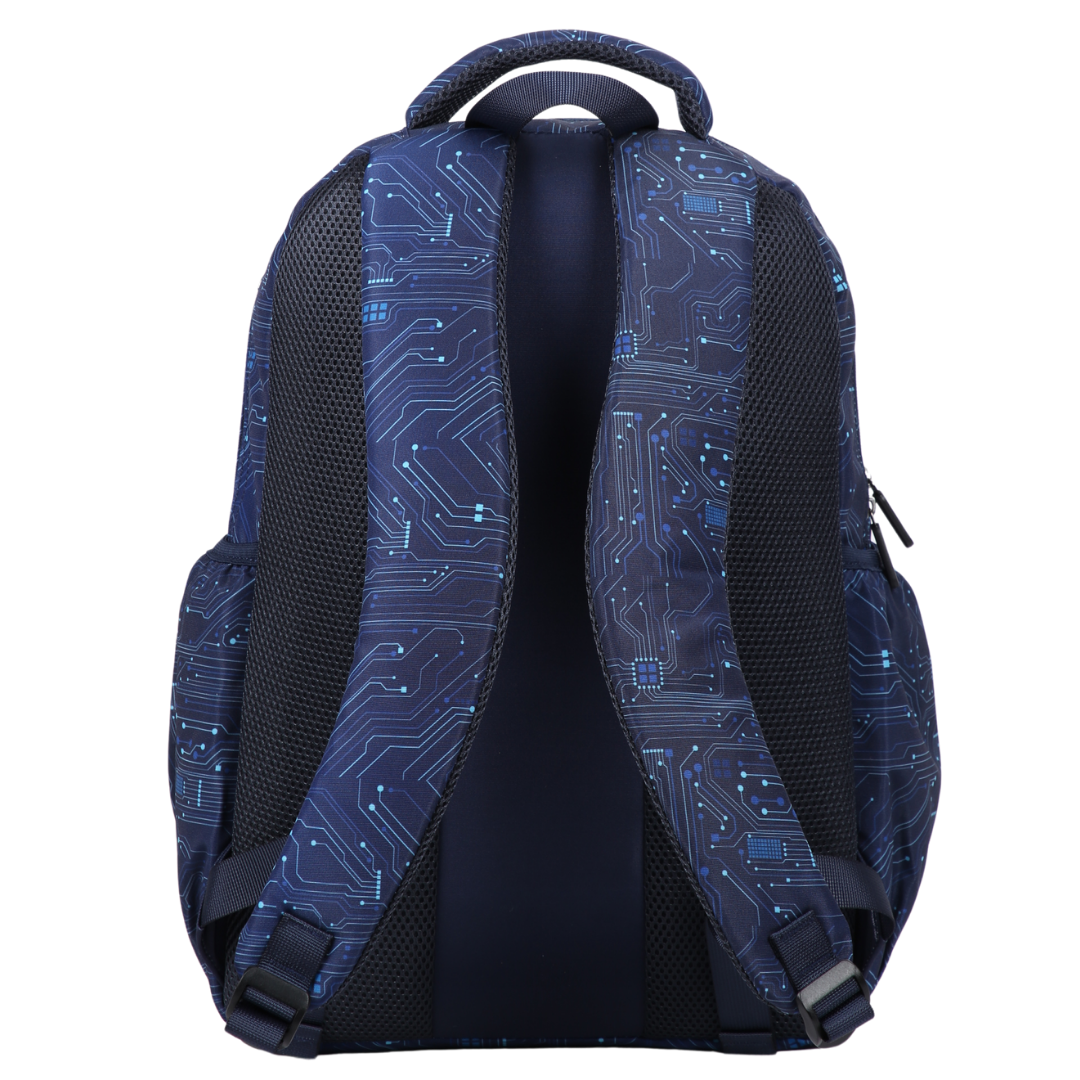 Blue Ai Circuit Large Backpack