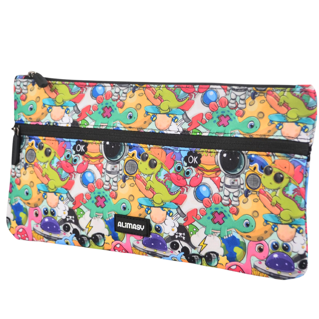 Large School Pencil Case Cartoon