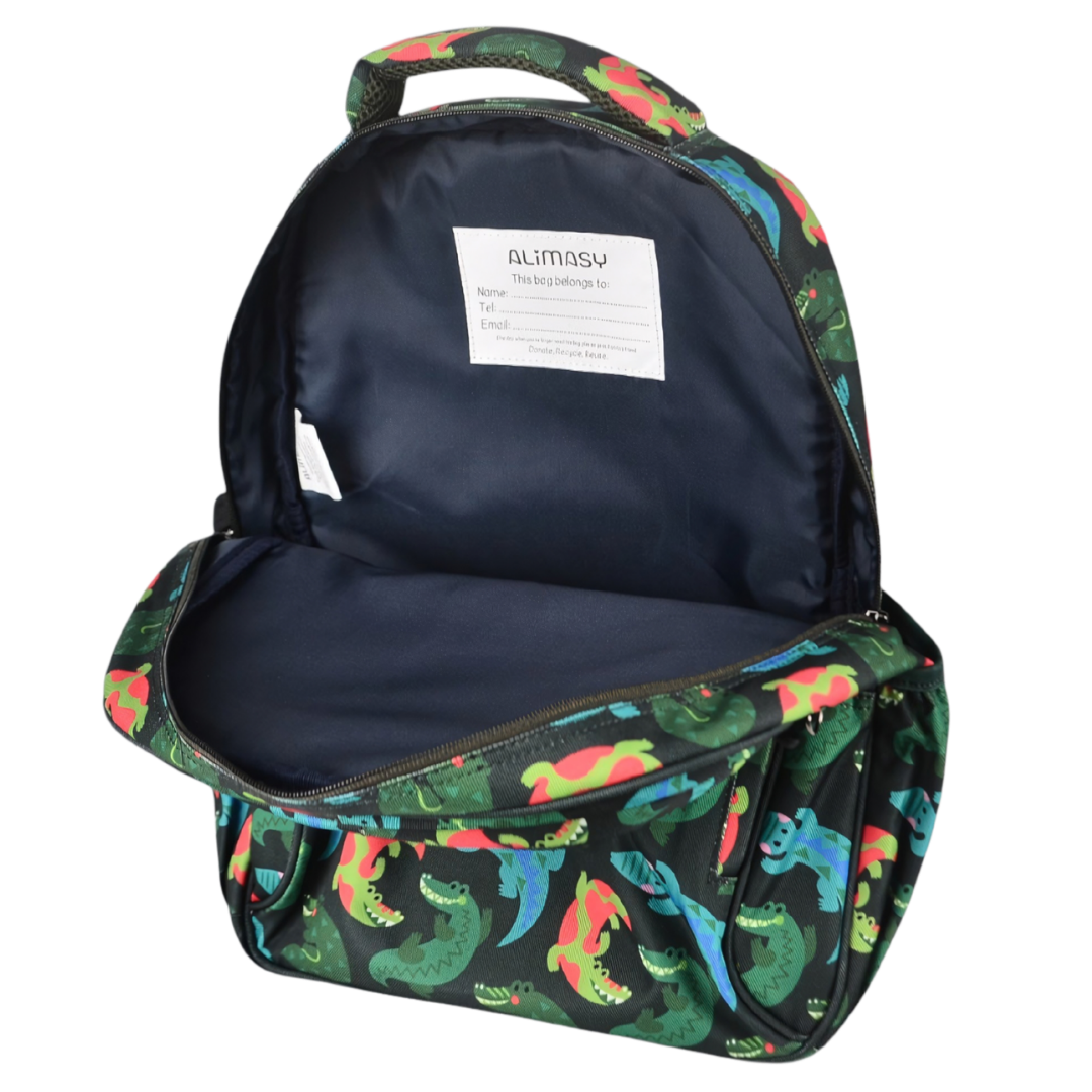 Midsize Kids Backpack 900D Crocodile Vibe