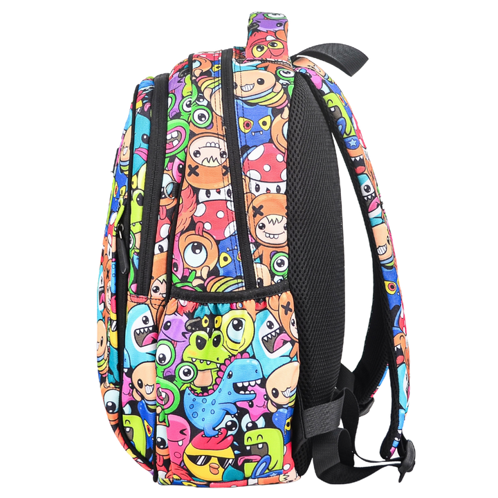 Midsize Kids Backpack 900D Cute Cartoon Monsters