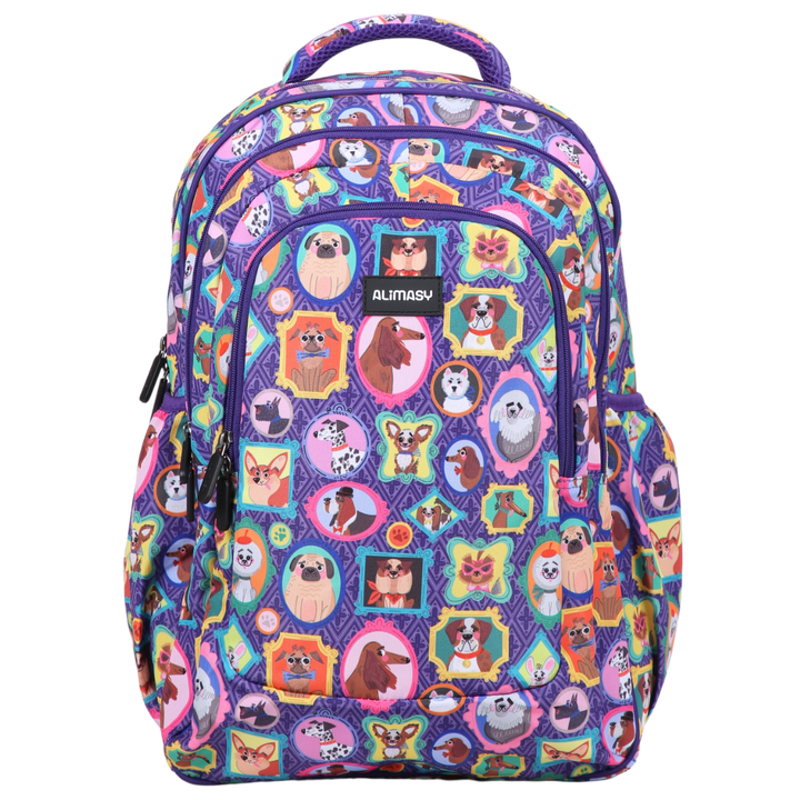 Dog Portraits Large School Backpack