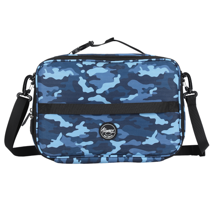 Small Insulated Lunch Bag Blue Camo