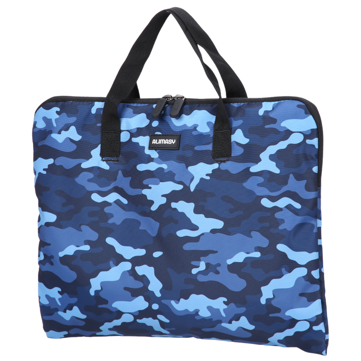 Blue Camouflage Library Bag