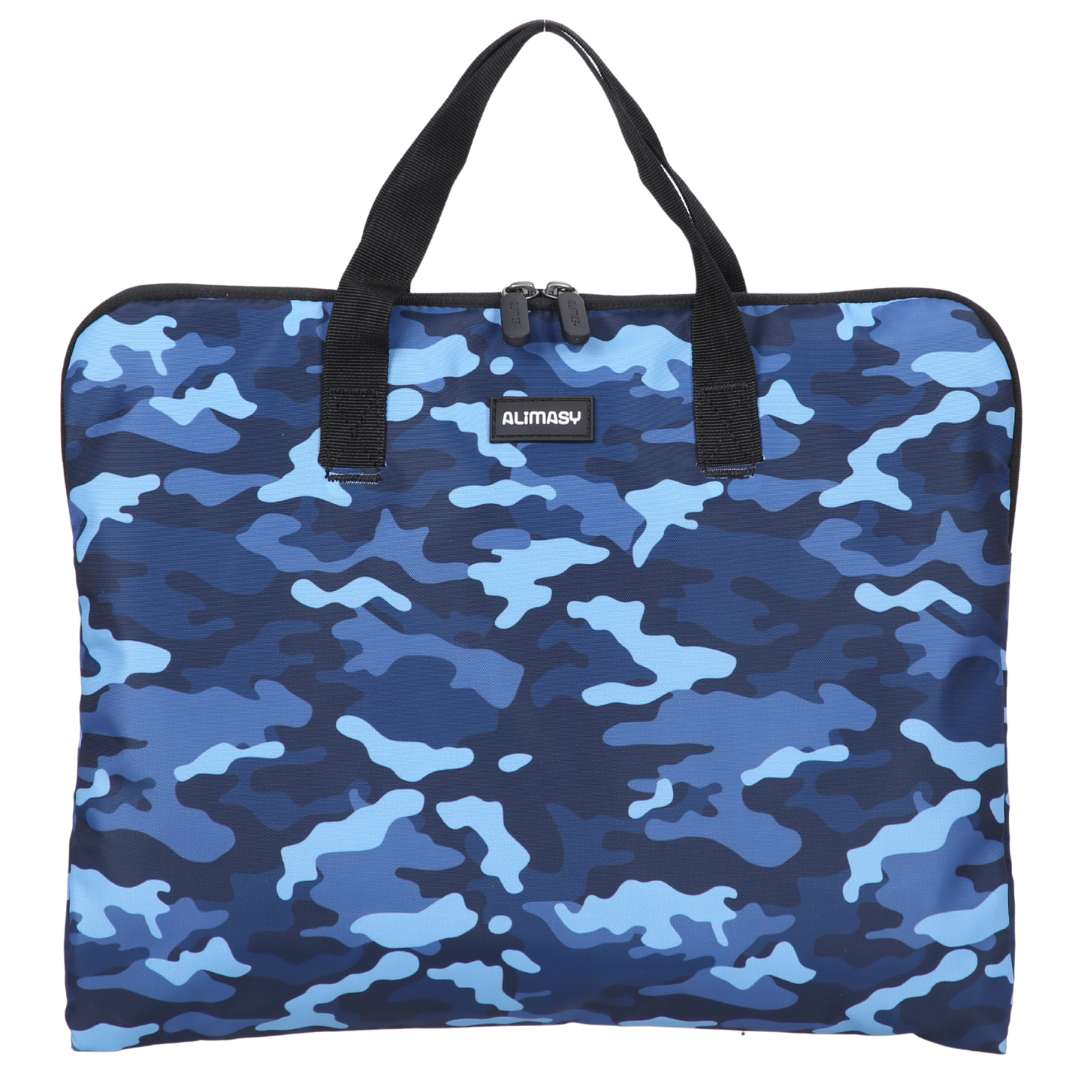 Blue Camouflage Library Bag Blue Camo Homework and Book Bag