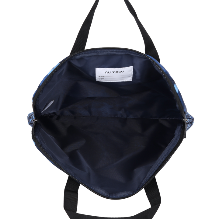 Blue Camouflage Library Bag