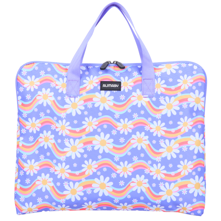 Rainbow Daisy Library Bag